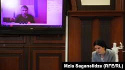 მიხეილ სააკაშვილის სასამართლო. მზია საგანელიძის ფოტო, "რადიო თავისუფლება".