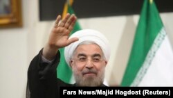 Le président iranien Hassan Rohani à Téhéran, le 17 juin 2013. 
