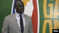 Amadou Gallo Fall, président BAL, lors de son interview avec la VOA, Dakar, le 14 mars 2022. (Seydina Aba Gueye / VOA)