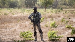 Un soldat du Mouvement des forces démocratiques de la Casamance photographié en Gambie en 2022.