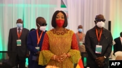 Shirley Ayorkor Botchwey, présidente du Conseil des ministres de la CEDEAO, à un sommet à Accra-Ghana, le 3 février 2022. (Nipah Dennis/AFP)