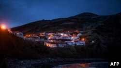 FILE - Vila do Corvo, in the Azores archipelago, is pictured March 12, 2021.