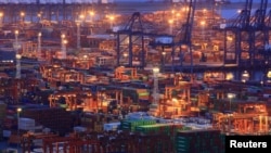 资料照：广东深圳盐田港鸟瞰 （2019年7月4日）