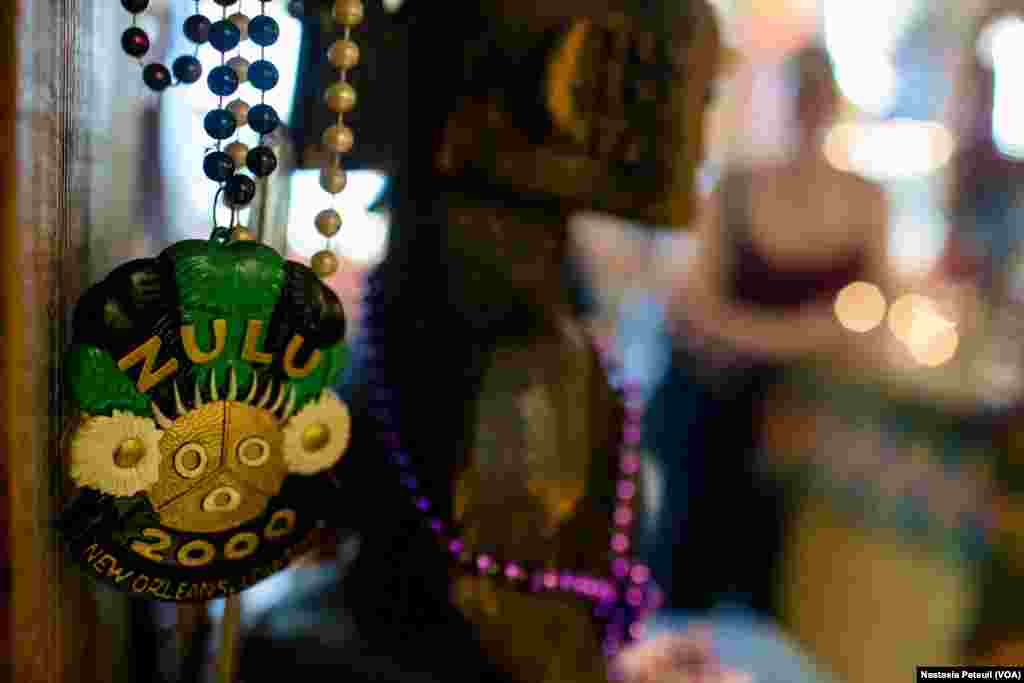 Dans le temple vaudou, dans le French Quarter, à la Nouvelle Orléans, le 25 mars 2022. (VOA/Nastasia Peteuil)