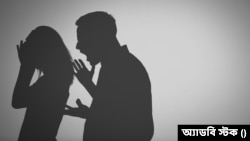 grey background with shouting fighting parents silhouette