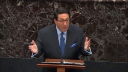 Jay Sekulow, personal attorney to President Donald Trump, speaks during the impeachment trial in the Senate at the U.S. Capitol in Washington, Jan. 28, 2020, in this image from video.