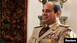 FILE - Egypt's Army Chief General Abdel Fattah el-Sissi.