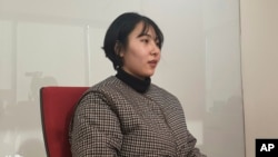 In this Jan. 16, 2019, photo, Park I Seul speaks during an interview in Seoul, South Korea. (AP Photo/Jung Yoon Kim)