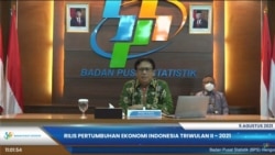 Kepala BPS Margo Yuwono dalam telekonferensi pers di Jakarta, Kamis (5:8) mengatakan PE Indonesia pada Triwulan-II 2021 mencapai 7,07 persen secara yoy (VOA).