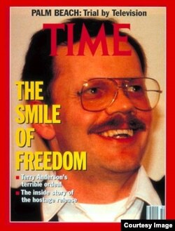 Time magazine cover of American hostage Terry Anderson. in the Dec. 1991 edition (courtesy Time Inc./AL JAWAD / SIPA)