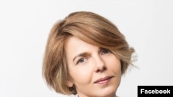 An image of RFE/RL journalist Vira Hyrych froom her Facebook page. Hyrych was killed in a Russian air strike hit the residential building where she lived in the Ukrainian capital, Kyiv.