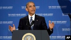 President Barack Obama speaks at the White House Summit on Global Development at the Ronald Reagan Building in Washington, July 20, 2016.