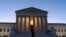 The U. S. Supreme Court is seen on a sunrise on Capitol Hill, in Washington, Monday, March 21, 2022.