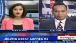 Laporan Langsung VOA untuk MetroTV: Debat Presidensial AS Pertama