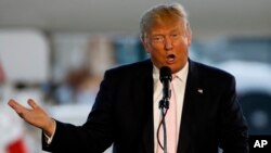 미국 대선의 공화당 경선에 출마한 도널드 트럼프 후보. (자료사진)