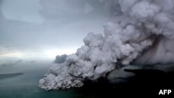 კრაკატოას ვულკანის ამოფრქვევა, 23 დეკემბერი, 2018