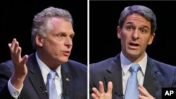 Kandidat gubernur Virginia dari Demokrat, Terry McAuliffe (kiri) dan Ken Cuccinelli dari partai Republik (Foto: dok).