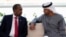 FILE - In this photo released by the state-run WAM news agency, Abu Dhabi's powerful crown prince, Sheikh Mohammed bin Zayed Al Nahyan, right, meets with Somali Prime Minister Mohammed Hussein Roble in Abu Dhabi, United Arab Emirates, Tuesday, Feb. 1, 2022.