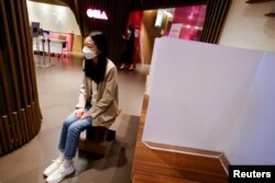 Lim Eun-young, a patient at Cha Fertility Center, speaks during an interview with Reuters at the clinic, in Bundang, South Korea, April 30, 2022. (REUTERS/Heo Ran)