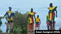 Le festival "Rendez-vous chez nous", à Lomé, le 28 avril 2022. (VOA/Amen Assignon) 