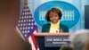 FILE - White House deputy press secretary Karine Jean-Pierre speaks during a press briefing at the White House, Feb. 14, 2022