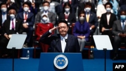 지난 10일 서울 여의도 국회의사당 앞 광장에서 윤석열 한국 대통령 취임식이 열렸다.