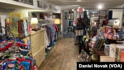 Underground Vintage in Lewes, Delaware. Any clothes not sold out of the store is repurposed. (Dan Novak/VOA)