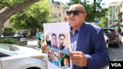 Almaniyadan Azərbaycana qaytarıldıqdan sonra həbs olunan Pünhan Kərimlinin atası Vahid Kərimov. 