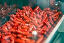 Obat antivirus COVID-19 yang diproduksi Merck & Co, Jumat, 1 Oktober 2021. (Foto: AP)