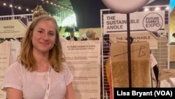 Eva Pujol of green textile group The Sustainable Angle, Paris, May 19, 2022.