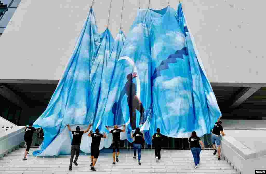 Fransa - Kann şəhərində 75-ci Kann Film Festivalının açılışına hazırlıqlar gedir.&nbsp;