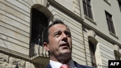 John Steenhuisen, the leader of South African main political opposition party, the Democratic Alliance (DA), arrives ahead of the State of the Nation address by Cyril Ramaphosa, the President of South Africa, in Cape Town on Feb 13, 2020