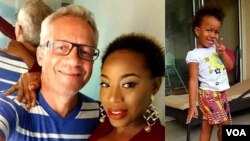 Peter Nielsen da matarsa da 'yarsu