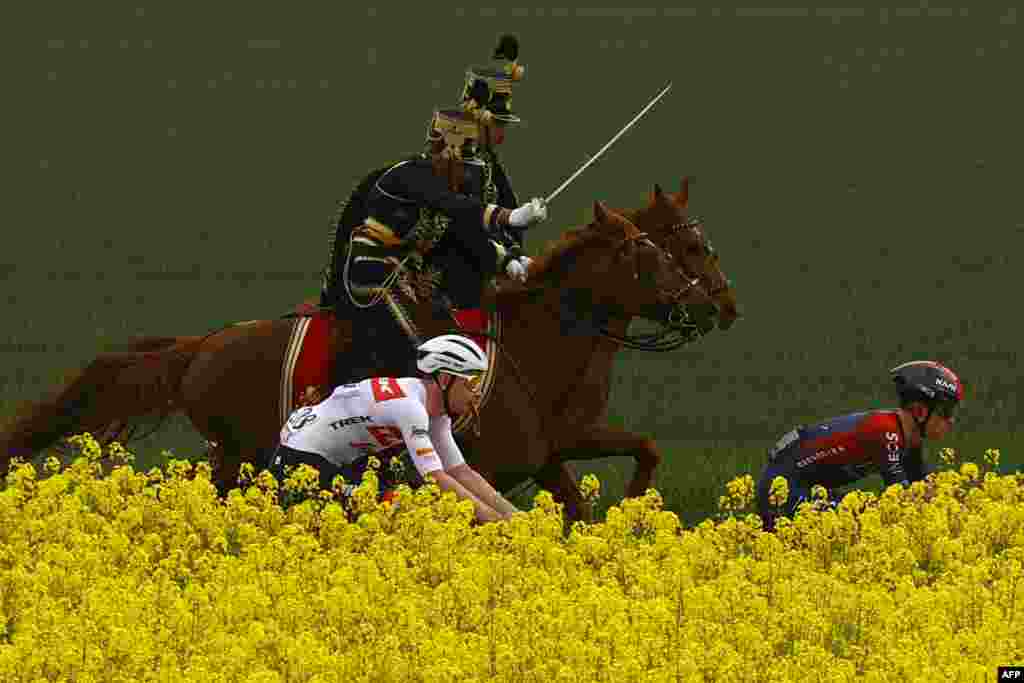 Macarıstanda Giro d&#39;Italia 2022 velosiped yarışı.