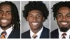 Kombinasi foto yang menunjukkan pemain tim football di University of Virginia, Devin Chandler (dari kiri ke kanan), Lavel Davis Jr. dan D'Sean Perry yang tewas dalam insiden penembakan di kampus tersebut pada 13 November 2022. (Foto: University of Virginia Athletics via AP)