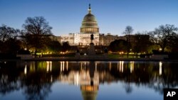 The Capitol is seen as Congress resumes following a long break for the midterm elections, in Washington, Nov. 14, 2022.