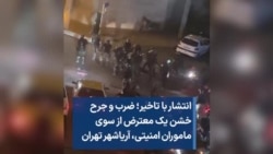 انتشار با تاخیر؛ ضرب و جرح خشن یک معترض از سوی ماموران امنیتی، آریاشهر تهران