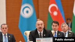 Prezident İlham Əliyev Türk Dövlətləri Təşkilatının IX Zirvə Görüşündə (Foto Azərbaycan Prezidentinin rəsmi internet saytınındır)