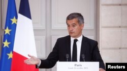 French interior minister holds press conference following security council meeting