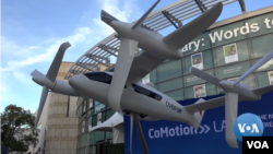 Overair yang berbasis di South Carolina sedang mengembangkan taksi terbang listrik yang disebut electric vertical take-off and landing vehicle (eVTOL) (VOA/videogra)