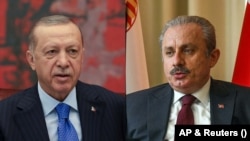 مصطفی شنتوب (راست) و رجب طیب اردوغان