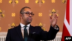 Le chef de la diplomatie britannique, James Cleverly. 