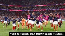 شادمانی تیم فرانسه 