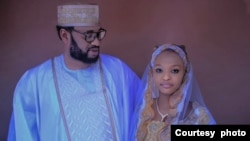 Yusuf Saseen (Lukman) da amaryarsa Amina. (Hoto: Instagram/Yusuf Saseen)