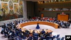FILE - Representatives participate in a Security Council meeting at U.N. headquarters, Jan. 5, 2023.