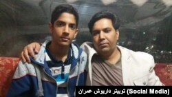 داریوش عمران (راست) و امید عمران