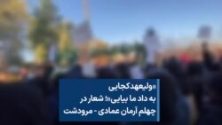 «ولیعهد کجایی به داد ما بیایی»؛ شعار در چهلم آرمان عمادی - مرودشت