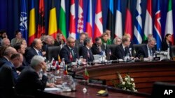 29일 루마니아 수도 부쿠레슈티에서 북대서양조약기구(NATO) 외무장관 회의가 열렸다.