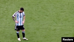 არგენტინის ლიდერი ლიონელ მესი, ლუსაილის სტადიონზე, საუდის არაბეთთან სენსაციური მარცხის შემდეგ