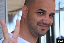 Morad Amar, a salesman from Nice, says his home city is known in France for its diversity and tolerance, July 16, 2016. (H. Murdock/VOA)